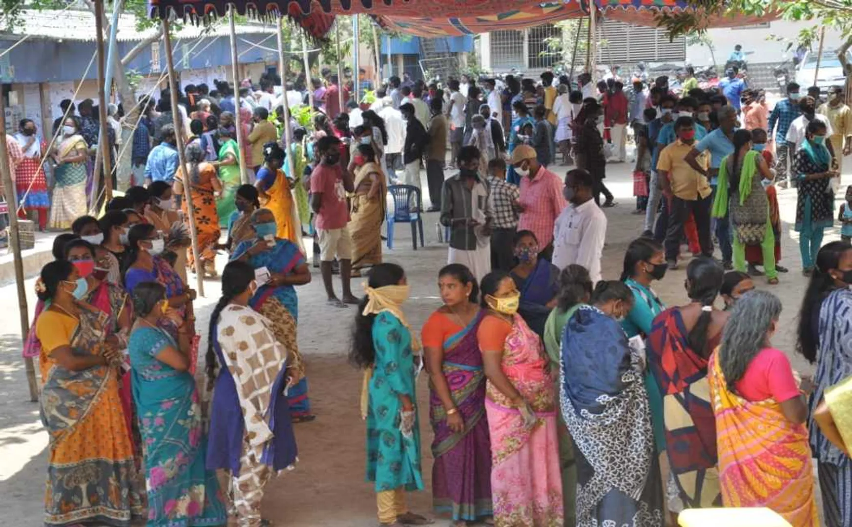 tn assembly election coronavirus patients polling station